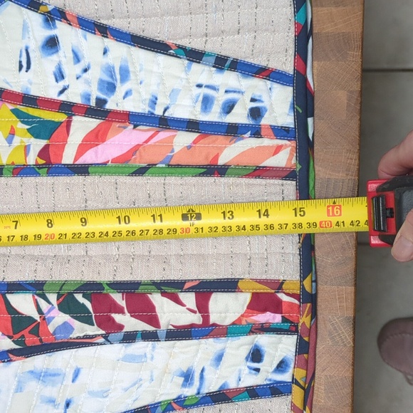 BCBG Andrick Palms Print-Blocked Miniskirt, Size 0, Stone Combo, Jacquard/Cotton - Picture 12 of 12